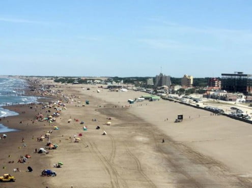 Claromecó, sede de los festejos de la Primavera, desde una vista aérea