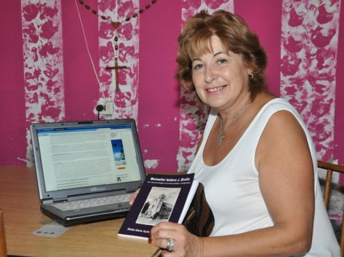 El libro sobre Broilo ya fue enviado al Vaticano, vía aérea, con la íntima esperanza de que le llegue al Sumo Pontífice, aseguró su autora 