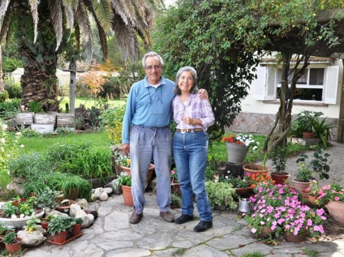 Rubén y Cristina Martín cultivan hortalizas baby, brotes y flores comestibles, que luego venden en restaurants de alta cocina, hoteles de cinco estrellas y servicios de catering