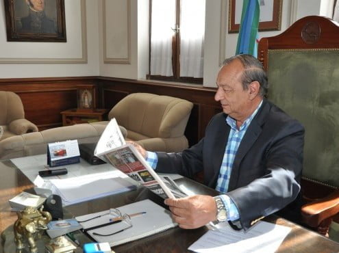 El intendente municipal Carlos Sánchez  a solas con “El Periodista”