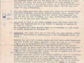 El órgano llegó en 1956 con instrucciones de instalación en neerlandés
