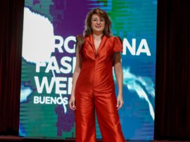 La diseñadora tresarroyense Ana Terrasanta participó del Argentina Fashion Week, el evento de moda más importante del país