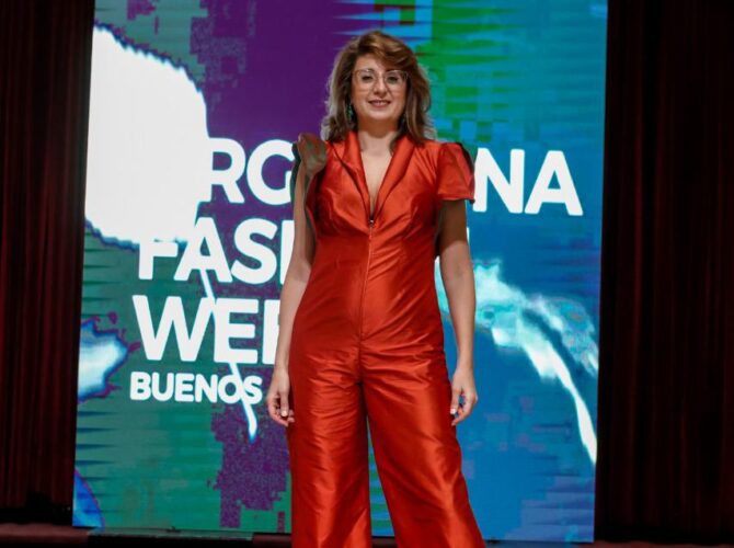 La diseñadora tresarroyense Ana Terrasanta participó del Argentina Fashion Week, el evento de moda más importante del país