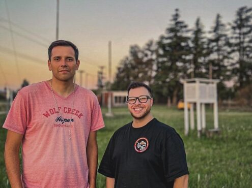 Agustín Rubiños y Facundo Martínez son expertos en meteorología y difunden pronósticos y datos de interés