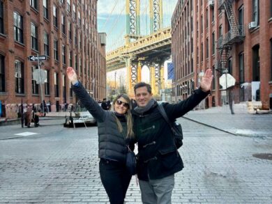 Elena Di Rocco y Lucas Cassataro en Nueva York
