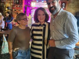 Héctor Somovilla junto a la destacada actriz Mercedes Carreras