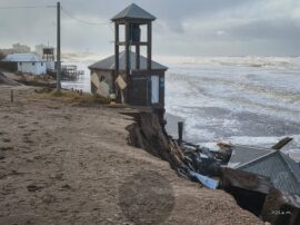Este fenómeno meteorológico trajo complejidades para nuestras costas, instaló preocupaciones, nuevas inquietudes y encendió las alarmas por el futuro de las playas (FOTO DE RCC)