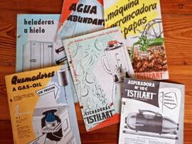 Folletos varios de algunos de los productos que Istilart ha fabricado a lo largo de sus 127 años de vida